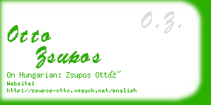 otto zsupos business card